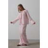 Çzgili Bağlamalı Pantolon Takım - Pembe 159739 Çzgili Bağlamalı Pantolon Takım - Pembe 159739