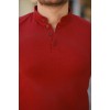 Erkek Hakim Yaka Dokuma Pamuklu Kumaş Kısa Kollu T-shirt 160092