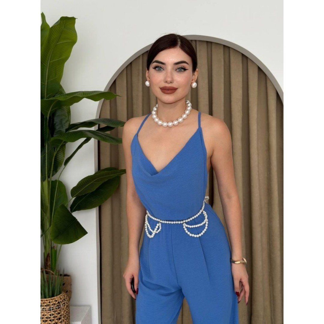 Darcy Sırt Dekolteli Tulum