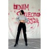 Siyah Boru Paça Jeans Pantolon 151215 Siyah Boru Paça Jeans Pantolon 151215