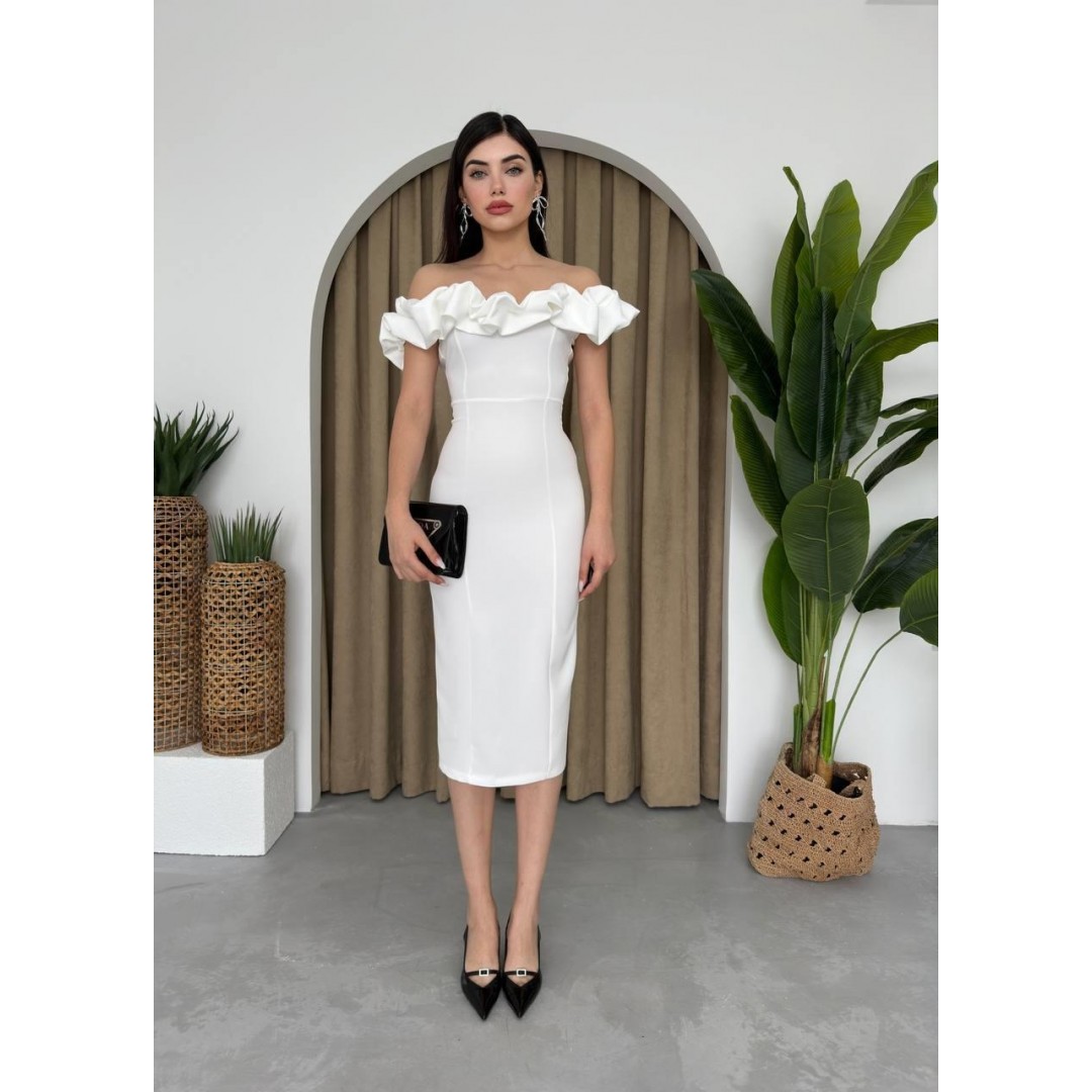 Popi Madonna Yaka Kalem Elbise - 147483 Popi Madonna Yaka Kalem Elbise - 147483