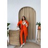 KOLUCU PÜSKÜL KİMONO TAKIM - Orange - 150148 KOLUCU PÜSKÜL KİMONO TAKIM - Orange - 150148