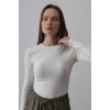 Uzun Kol Crop Top - Ekru 154053 Uzun Kol Crop Top - Ekru 154053