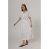 Beli Lastikli Elbise - Beyaz - 162579 Beli Lastikli Elbise - Beyaz - 162579