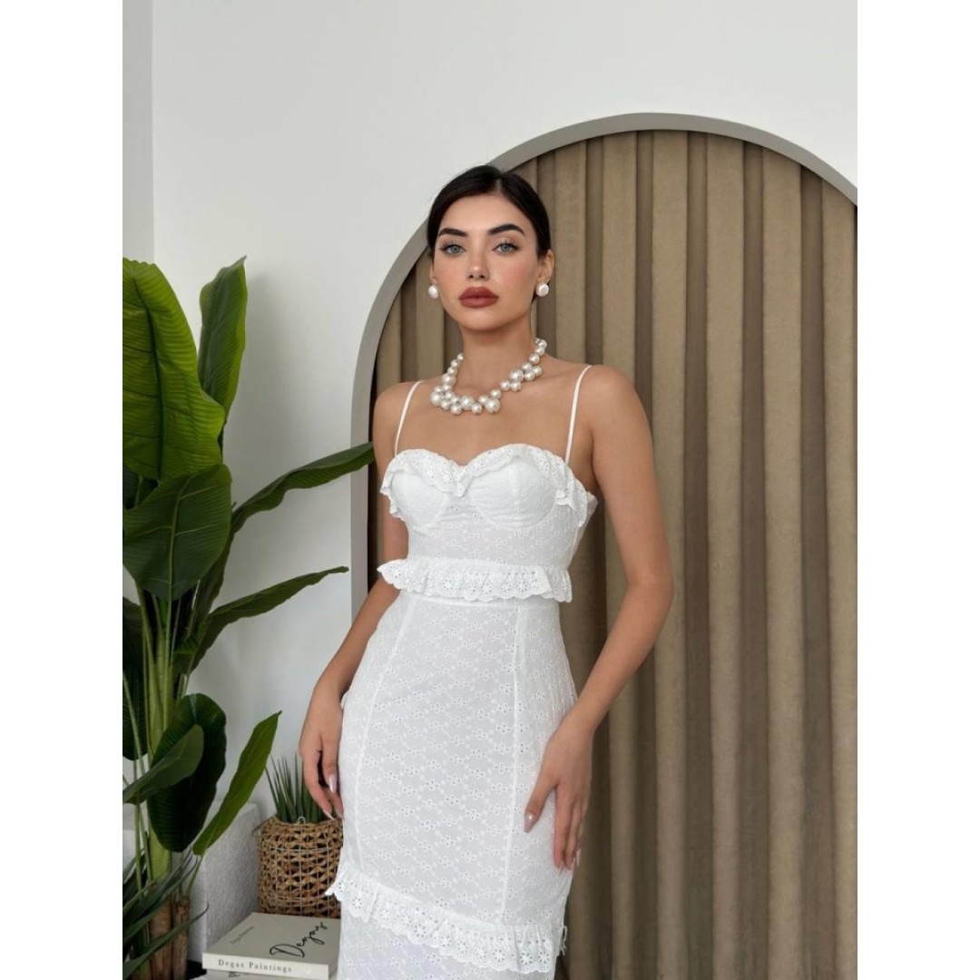 Lere Ip Askılı Elbise - 160136 Lere Ip Askılı Elbise - 160136