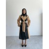 TRENCH BOYUNA DERİ PARÇALI - Bej - 152749 TRENCH BOYUNA DERİ PARÇALI - Bej - 152749
