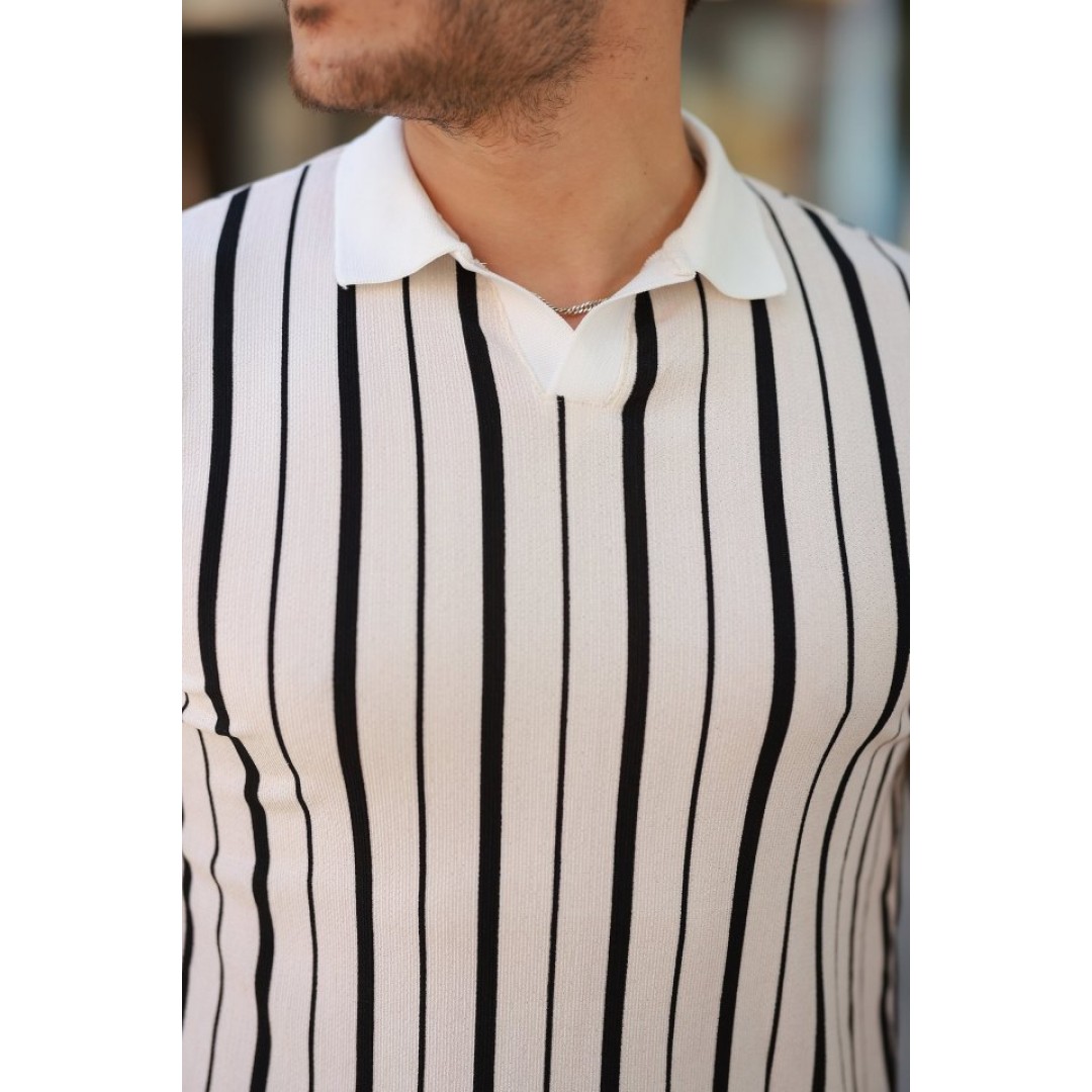 Erkek Yakalı örme Kumaş Kısa Kollu T-shirt 159925 Erkek Yakalı örme Kumaş Kısa Kollu T-shirt 159925
