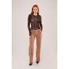 Leopar Desen Basic Bluz 147557