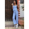 Kalın Askılı Bluz Pantolon Keten Takım 10187 160570 Kalın Askılı Bluz Pantolon Keten Takım 10187 160570