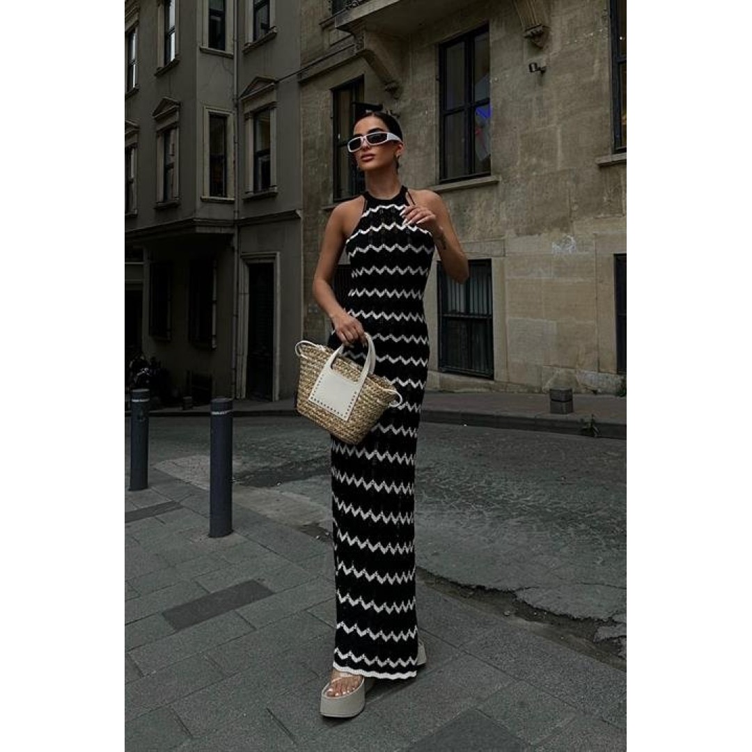 Melina Ajurlu Halter Yaka Elbise 2774 - 155499 Melina Ajurlu Halter Yaka Elbise 2774 - 155499