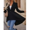 Kadın Uzun Kollu Yakalı önden Düğmeli Uzun Atlas Blazer Ceket 134694 Kadın Uzun Kollu Yakalı önden Düğmeli Uzun Atlas Blazer Ceket 134694