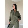 Haki Beli Lastikli Ceket Ve Pantolon Takım - 153509 Haki Beli Lastikli Ceket Ve Pantolon Takım - 153509