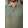 Erkek Yakası Fermuarlı Kısa Kollu T-shirt 161262 Erkek Yakası Fermuarlı Kısa Kollu T-shirt 161262