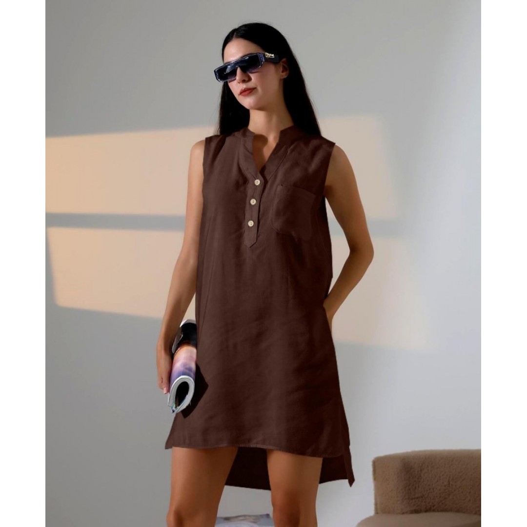 Düğme Detaylı Mini Elbise 158115 Düğme Detaylı Mini Elbise 158115