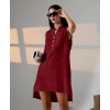 Düğme Detaylı Mini Elbise 158117 Düğme Detaylı Mini Elbise 158117