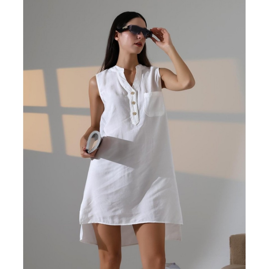 Düğme Detaylı Mini Elbise 158120 Düğme Detaylı Mini Elbise 158120