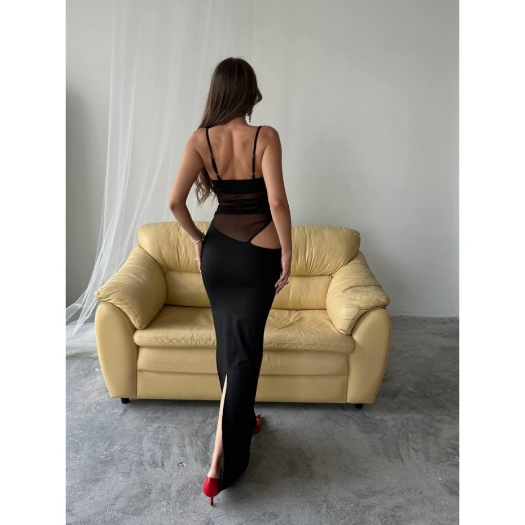 TÜL DETAY ELBİSE 160218 TÜL DETAY ELBİSE 160218