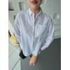 Çizgili Oversize Gömlek - 160271 Çizgili Oversize Gömlek - 160271