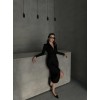 Drape Detaylı Midi Elbise - 160357