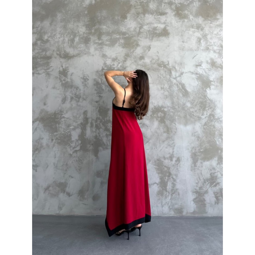 Askılı Maxi Boy Elbise - 160362