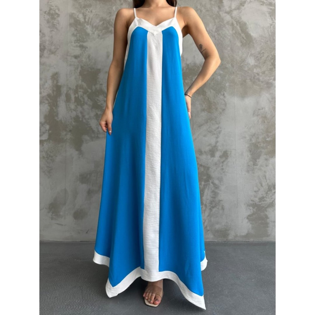 Askılı Maxi Boy Elbise - 160402