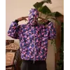 Erkek 2 İplik Bape Kapüşonu Fermuarlı Hırka - Mor - 92615 Erkek 2 İplik Bape Kapüşonu Fermuarlı Hırka - Mor - 92615