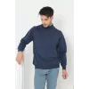 Erkek Yarım Balıkçı Yaka Triko Kazak - İndigo - 92632