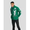 Erkek Kapüşonlu Strong Heykel Baskılı Sweatshirt - Yeşil - 92641 Erkek Kapüşonlu Strong Heykel Baskılı Sweatshirt - Yeşil - 92641
