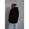 Erkek DANKES Baskılı Kapüşonlu Sweat - Siyah - 92686 Erkek DANKES Baskılı Kapüşonlu Sweat - Siyah - 92686