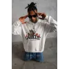 Erkek DANKES Baskılı Kapüşonlu Sweat - Beyaz - 92687 Erkek DANKES Baskılı Kapüşonlu Sweat - Beyaz - 92687