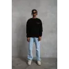Erkek Baskılı Sweat - Siyah - 92688 Erkek Baskılı Sweat - Siyah - 92688