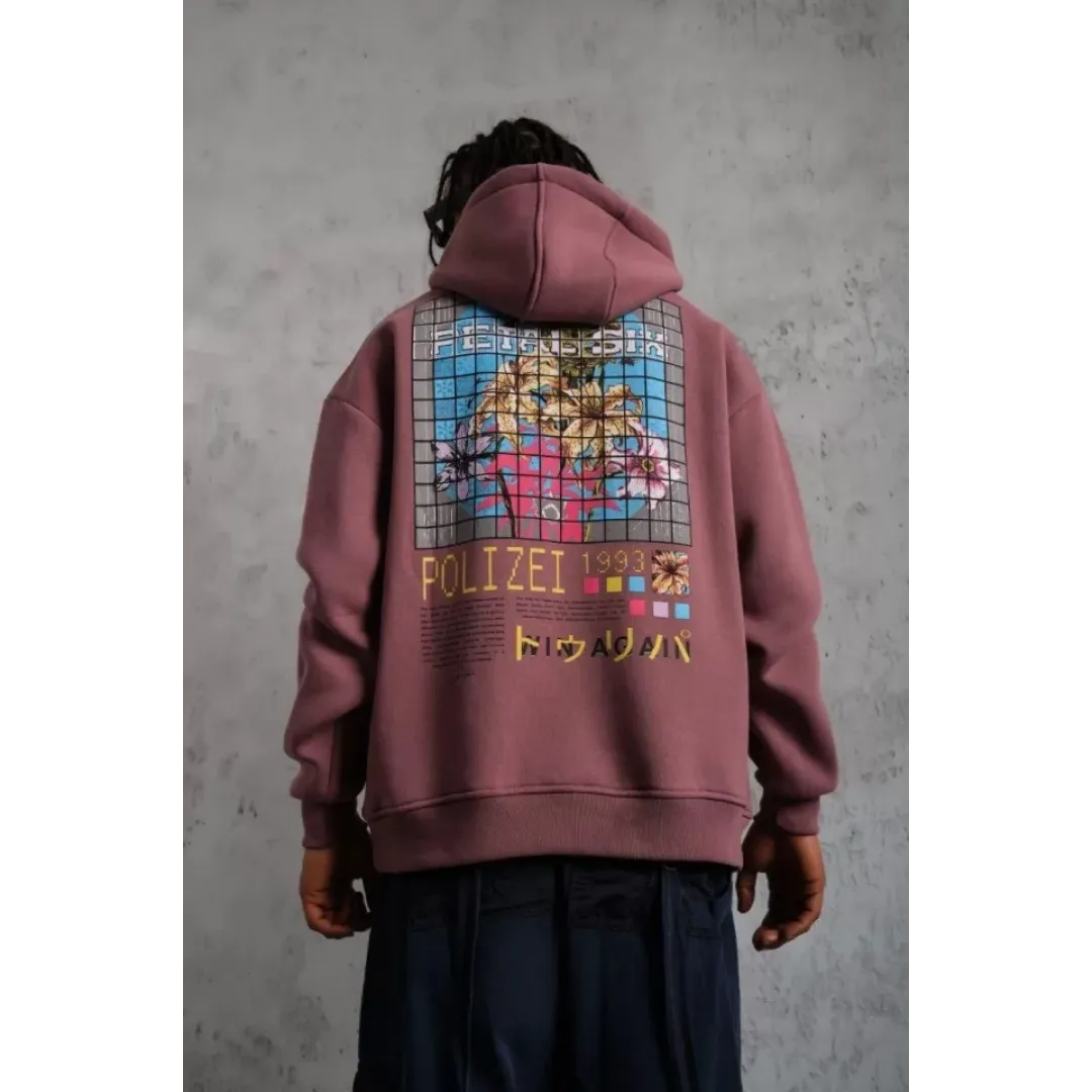 Erkek Patel Six Baskılı Kapüşonlu Sweat - Gül Kurusu - 92691 Erkek Patel Six Baskılı Kapüşonlu Sweat - Gül Kurusu - 92691