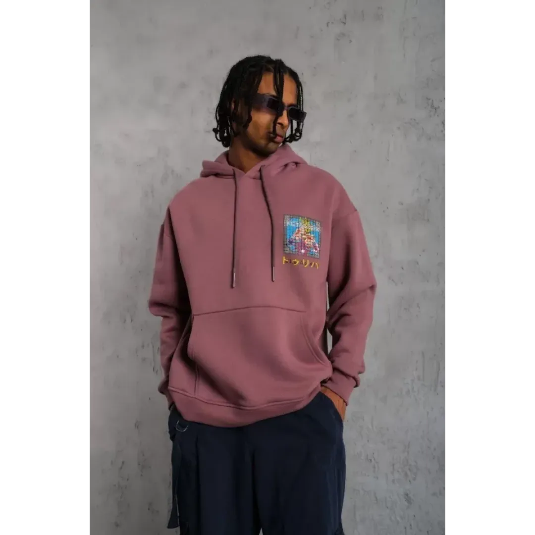 Erkek Patel Six Baskılı Kapüşonlu Sweat - Gül Kurusu - 92691 Erkek Patel Six Baskılı Kapüşonlu Sweat - Gül Kurusu - 92691