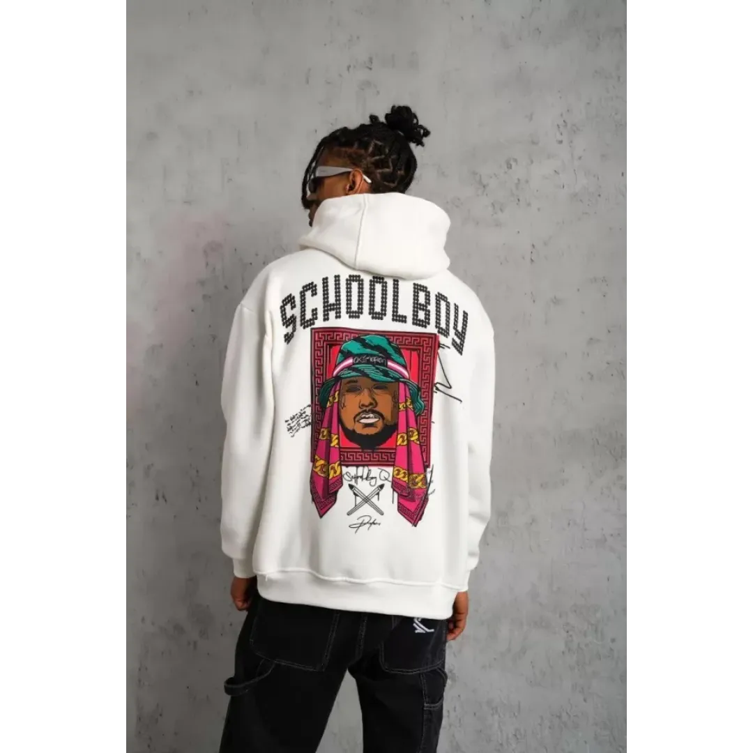 Erkek SCHOOL BOY Baskılı Kapüşonlu Sweat - Beyaz - 92694 Erkek SCHOOL BOY Baskılı Kapüşonlu Sweat - Beyaz - 92694