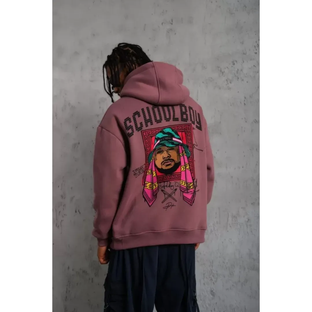 Erkek SCHOOL BOY Baskılı Kapüşonlu Sweat - Gül Kurusu - 92695 Erkek SCHOOL BOY Baskılı Kapüşonlu Sweat - Gül Kurusu - 92695