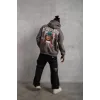 Erkek SCHOOL BOY Baskılı Kapüşonlu Sweat - Gri - 92696