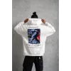 Erkek Astronot Baskılı Kapüşonlu Sweat - Beyaz - 92700 Erkek Astronot Baskılı Kapüşonlu Sweat - Beyaz - 92700