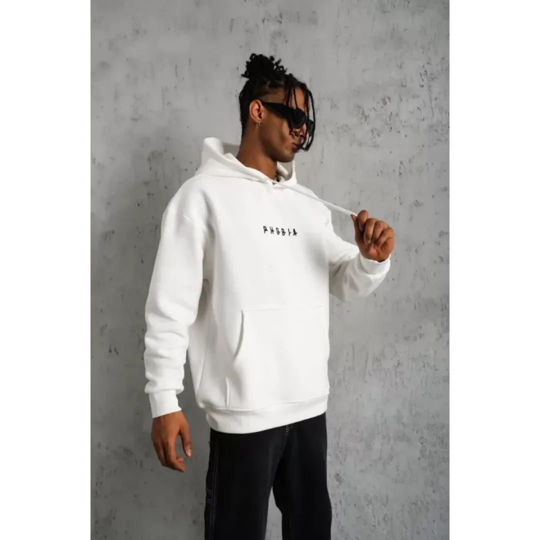 Erkek Astronot Baskılı Kapüşonlu Sweat - Beyaz - 92700 Erkek Astronot Baskılı Kapüşonlu Sweat - Beyaz - 92700