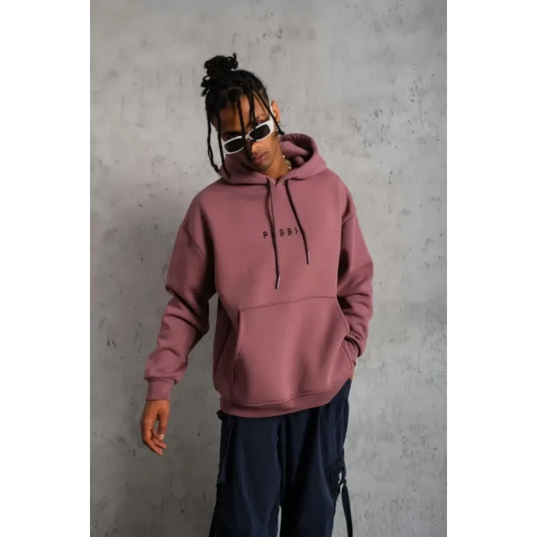 Erkek Astronot Baskılı Kapüşonlu Sweat - Gül Kurusu - 92701 Erkek Astronot Baskılı Kapüşonlu Sweat - Gül Kurusu - 92701