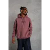 Erkek Üç İplik Baskılı Kapüşonlu Sweat - Gül Kurusu - 92709 Erkek Üç İplik Baskılı Kapüşonlu Sweat - Gül Kurusu - 92709