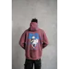 Erkek Yıldırım Baskılı Kapşonlu Sweat - Gül Kurusu - 92727 Erkek Yıldırım Baskılı Kapşonlu Sweat - Gül Kurusu - 92727