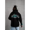 Erkek Üç İplik İçi Pamuklu Alev Baskılı Kapüşonlu Sweatshirt - Siyah - 92757 Erkek Üç İplik İçi Pamuklu Alev Baskılı Kapüşonlu Sweatshirt - Siyah - 92757
