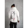 Erkek Şapkalı Güvercin Baskılı Kapşonlu Sweat - Beyaz - 92769 Erkek Şapkalı Güvercin Baskılı Kapşonlu Sweat - Beyaz - 92769