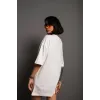 24/1 Düz A Kalite Oversize T-shirt - Beyaz - 92805 24/1 Düz A Kalite Oversize T-shirt - Beyaz - 92805