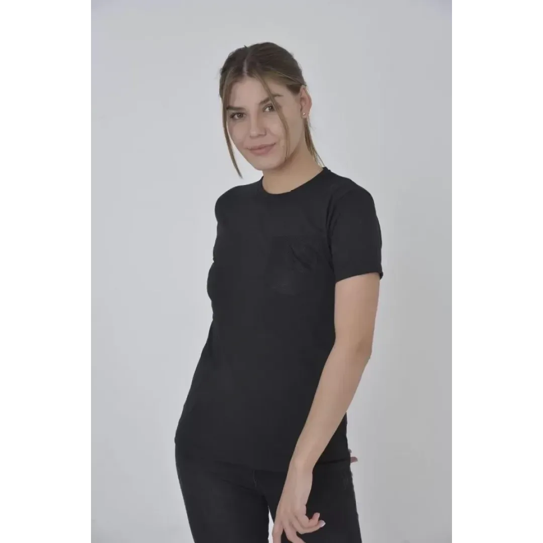 File Cepli Slim Fit T-shirt - Siyah - 92820 File Cepli Slim Fit T-shirt - Siyah - 92820