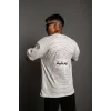 Erkek Bisiklet Yakalı Sırt Baskılı Oversize T-Shirt - Beyaz - 92845 Erkek Bisiklet Yakalı Sırt Baskılı Oversize T-Shirt - Beyaz - 92845