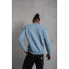 Erkek Düz Bisiklet Yaka Sweat - Mavi - 92981 Erkek Düz Bisiklet Yaka Sweat - Mavi - 92981