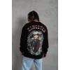Erkek 3 İplik Gangster Baskılı Sweatshirt - Siyah - 93007 Erkek 3 İplik Gangster Baskılı Sweatshirt - Siyah - 93007