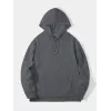 Erkek Düz Kapüşonlu Sweat - Füme - 93101 Erkek Düz Kapüşonlu Sweat - Füme - 93101
