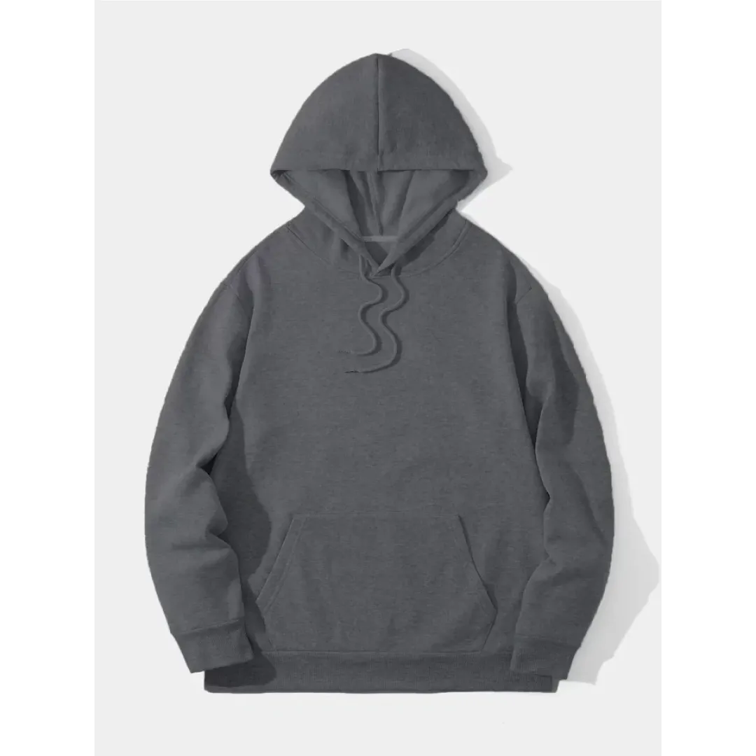 Erkek Düz Kapüşonlu Sweat - Füme - 93101 Erkek Düz Kapüşonlu Sweat - Füme - 93101